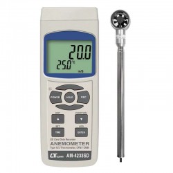 Anemômetro Microhélice com medição vazão ar AM-4233SD Lutron