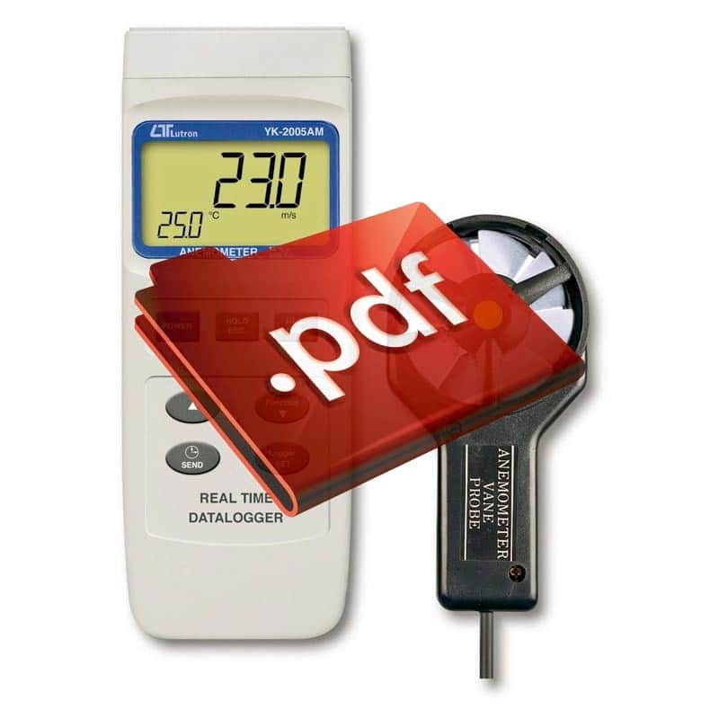 Anemômetro hélice metálica YK-2005AM