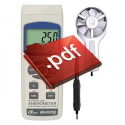 Anemômetro hélice metálica AM-4247SD 2