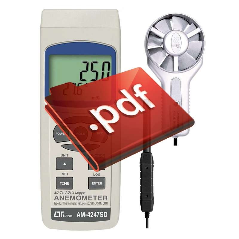 Anemômetro hélice metálica AM-4247SD