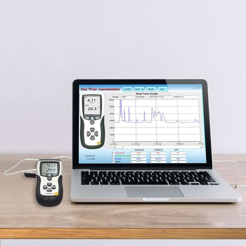 Anemômetro Fio Quente Digital Hot Wire IP 8880 Impac