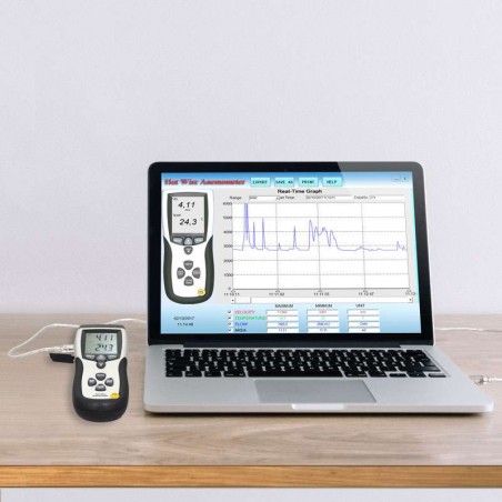 Anemômetro Fio Quente Digital Hot Wire IP 8880 Impac