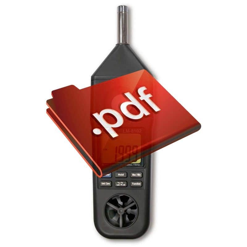 Anemômetro Decibelímetro Luxímetro LM8102